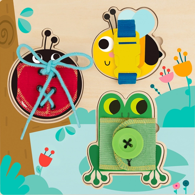 Tavola delle attività in legno - animali