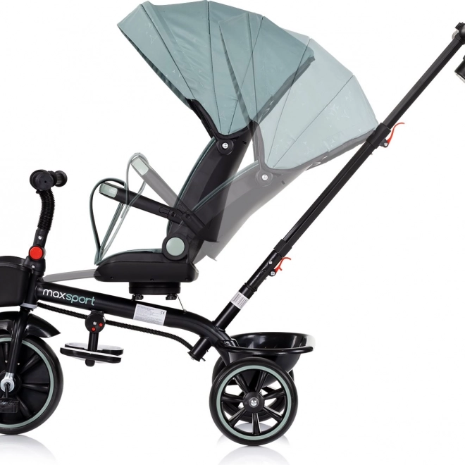 Triciclo con tettoia 2 in 1 Chipolino Max Sport Basil