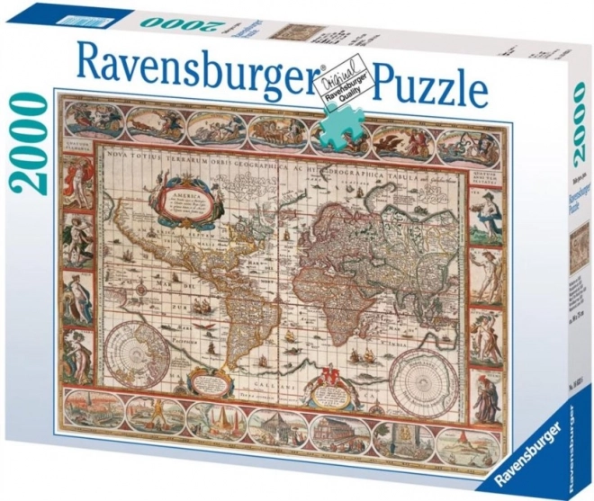 Puzzle Mappa del Mondo 1650 2000 Pezzi