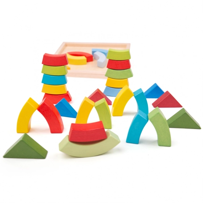 Bigjigs Toys Blocchi e Triangoli in Legno