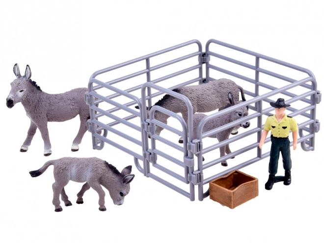 Set animali domestici figurine Asino – B