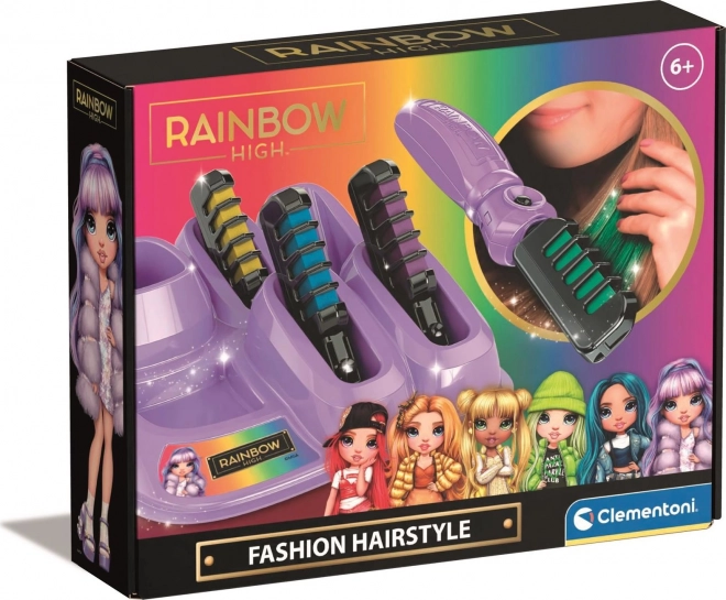 Pettine con gessi colorati per capelli Clementoni Rainbow High