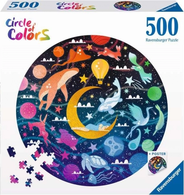 Puzzle rotondo RAVENSBURGER Cerchio dei colori: Sogni 500 pezzi