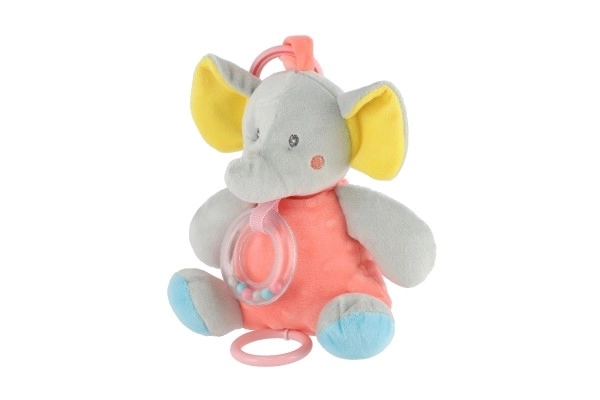 Carillon elefante pesca e grigio 18 cm