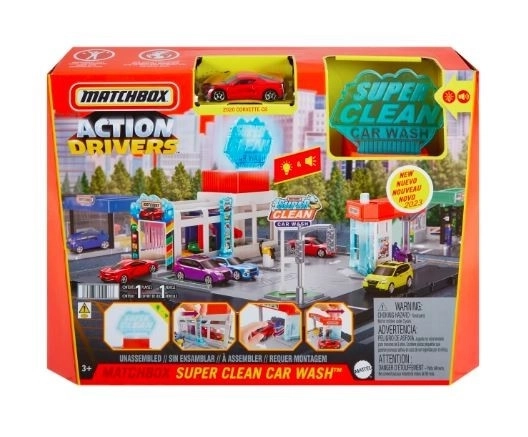 Impianto di Lavaggio Auto Matchbox Avventure Reali