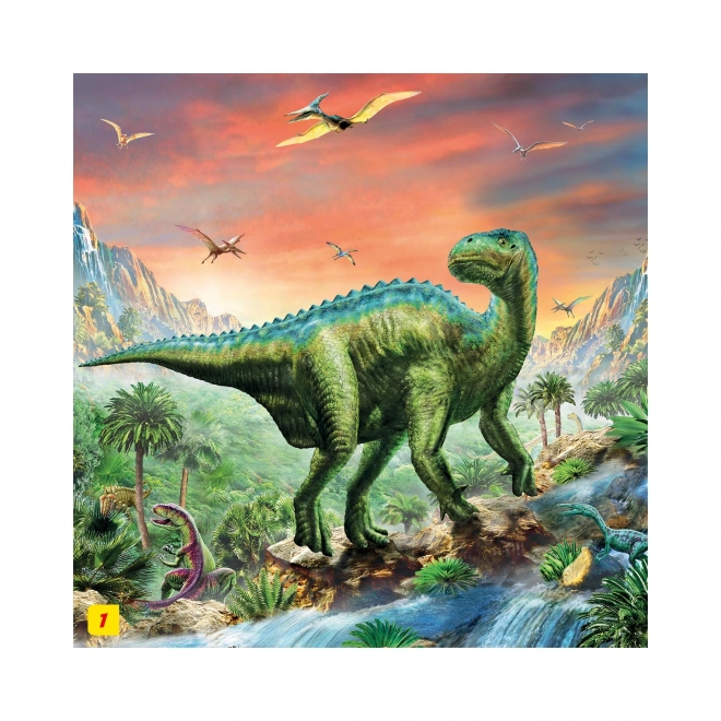 Puzzle con Figura di Dinosauro: Tyrannosaurus Rex 60 Pezzi