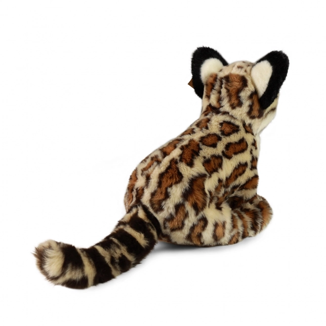 Ocelot di peluche seduto 28 cm eco-friendly