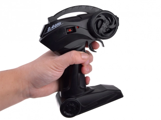 Grande camioncino mostro dirigibile POLIZIA illuminazione telecomando RC0626