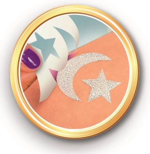 Tatuaggi scintillanti con stencil