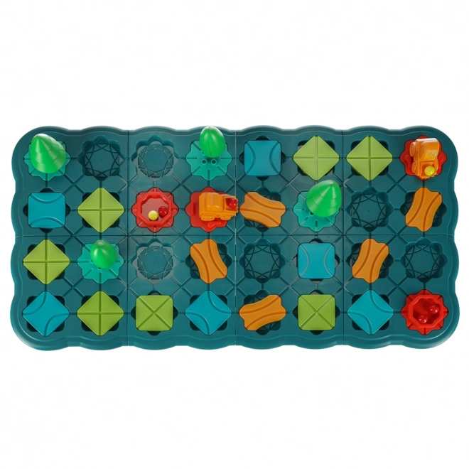 Gioco da tavolo logico labirinto con percorso a ostacoli