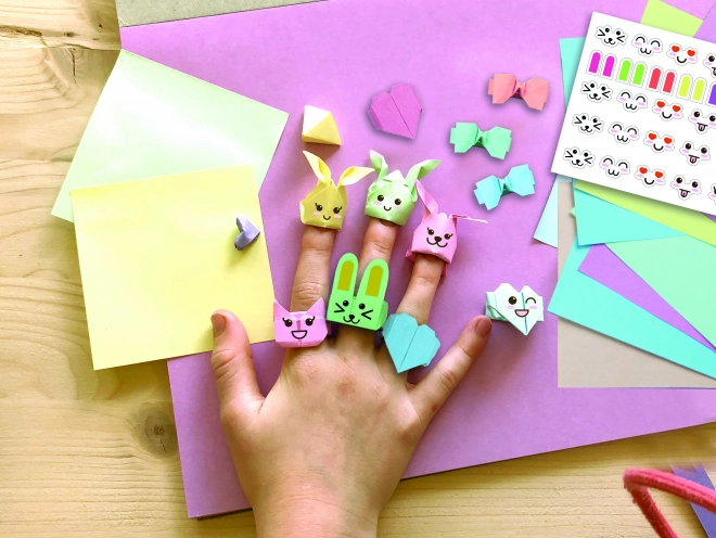 Set creativo origami Kawaii gioielli animali