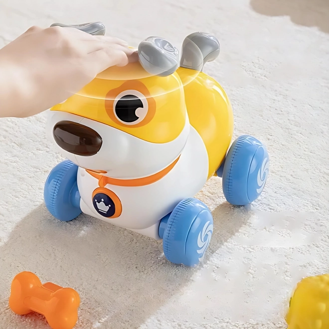 Cagnolino interattivo WOOPIE 2 in 1 pulsante che abbaia 360° per bambini 6m+