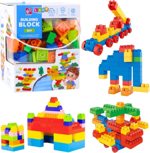 Set di costruzione spaziale con blocchi colorati 180 pezzi