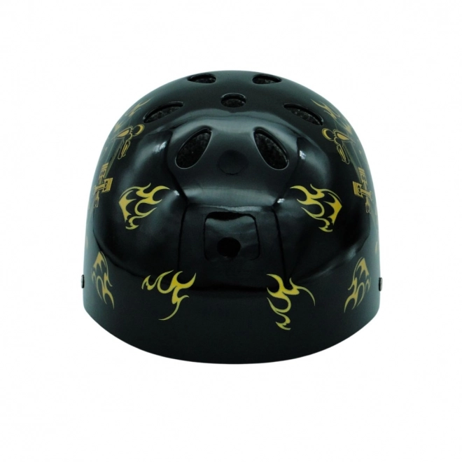 Casco nero-oro