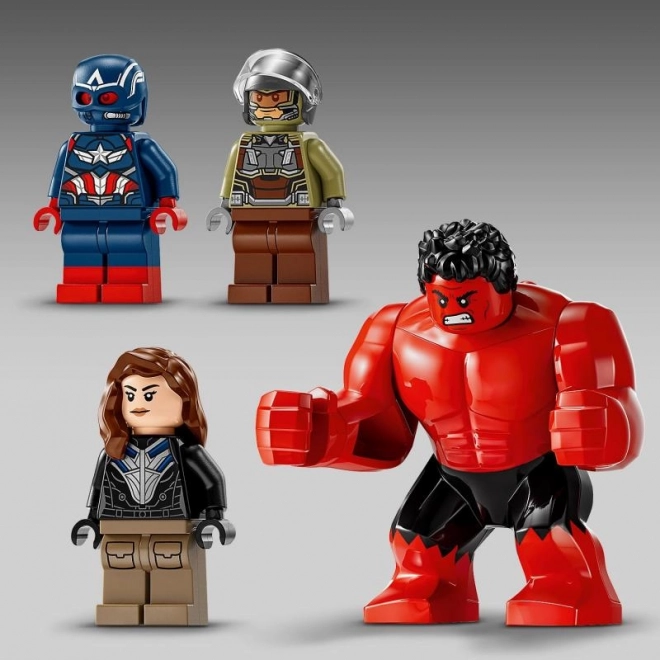 Aereo LEGO Marvel Capitano America contro Hulk Rosso