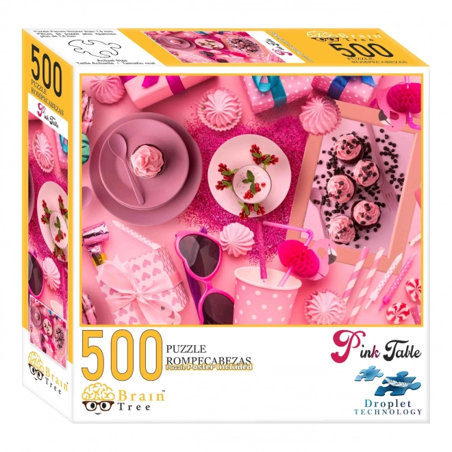 Puzzle Brain Tree - Rosa Elegante 500 Pezzi