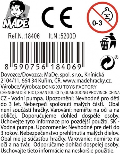 Pompa dell'acqua con animaletti per bambini