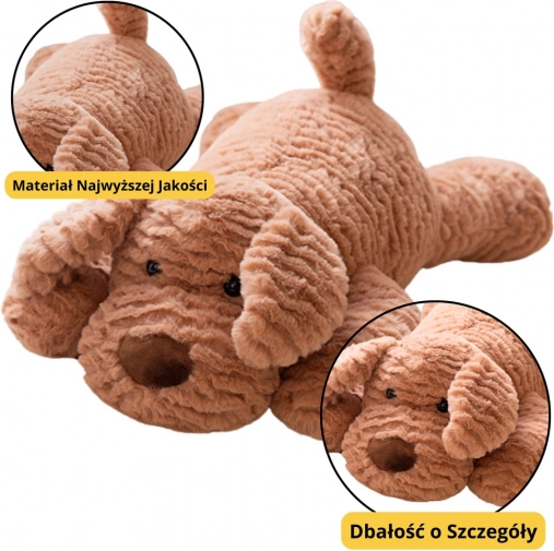 Cagnolino beige di peluche 30 cm