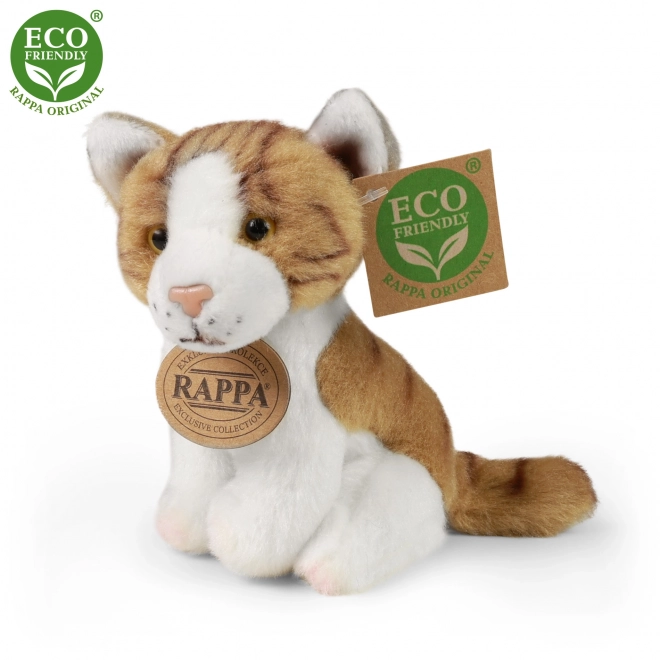 Gatto di peluche seduto eco-friendly 14 cm