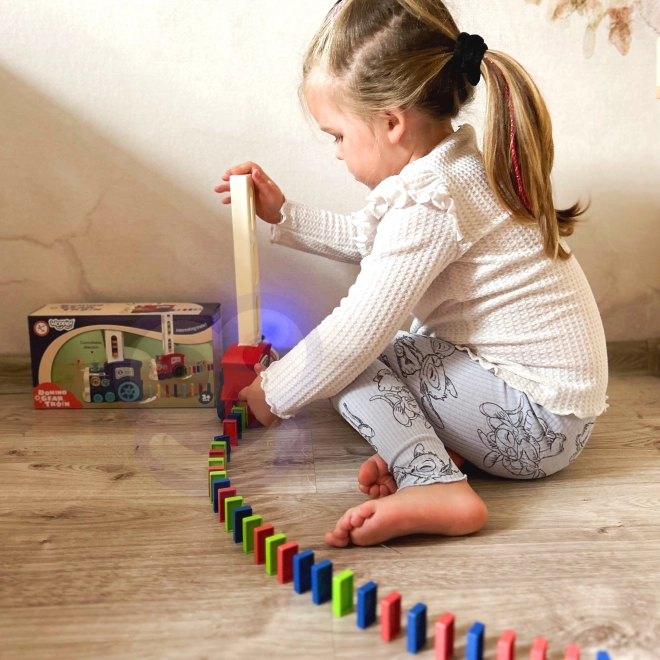 Ciuf Ciuf Elettrica Locomotiva per Blocchi Domino