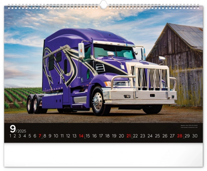 Calendario da Parete Trucks 2025