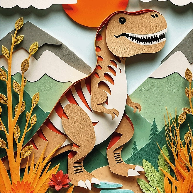Puzzle Carta Artistica: Dinosauri 160 Pezzi