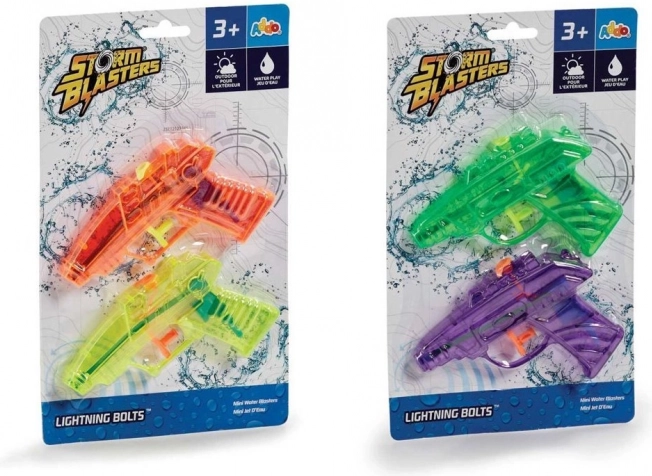 Pistole ad acqua Lightning Bolts – set da 2 pezzi (mix di colori)
