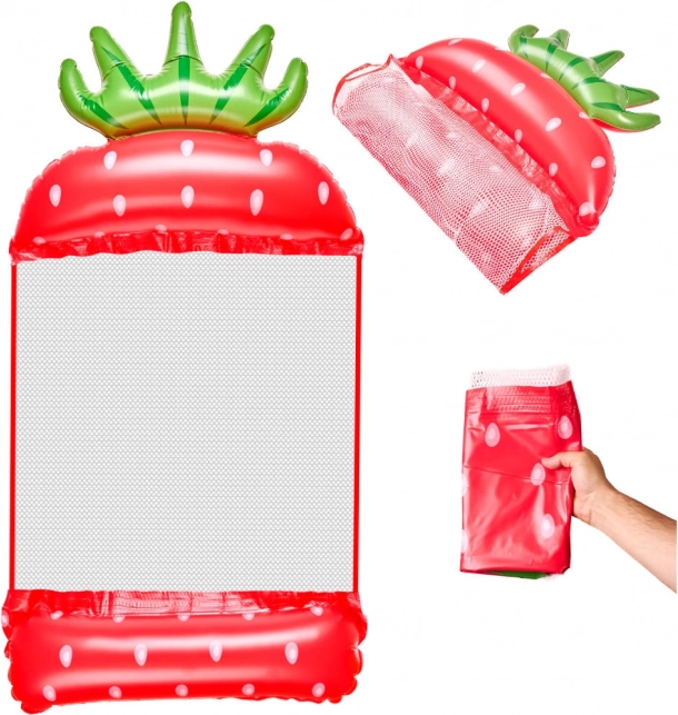 Amaca d'acqua gonfiabile a forma di fragola