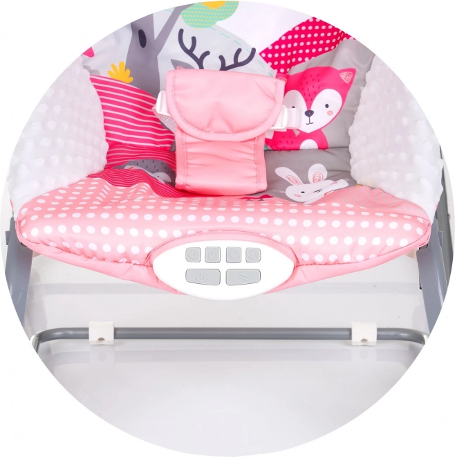 Sedia a dondolo per bambini Melody rosa