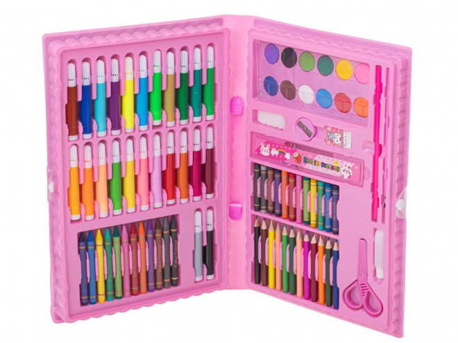 Set da disegno per bambini in valigetta – Rosa