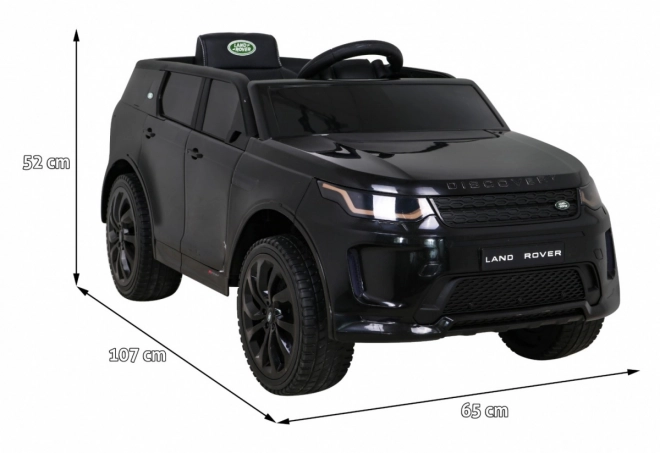 Land Rover Discovery Sport per bambini nero + telecomando + avvio lento + funzione altalena + MP3 LED