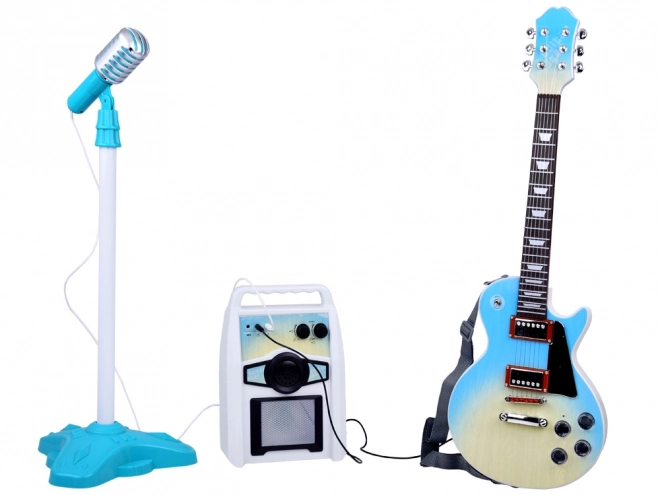 Chitarra Elettrica con Microfono e Amplificatore per Bambini Karaoke