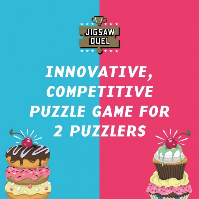 Ridley's Games puzzle duello dolce: donut vs cupcake 2x70 pezzi