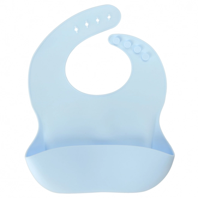 Set di stoviglie in silicone per bambini con orsetto azzurro