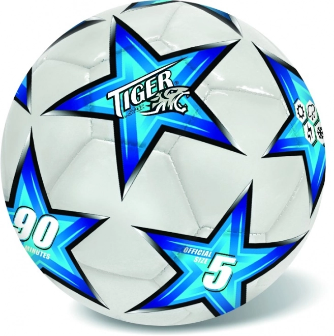 Pallone da calcio in pelle blu n. 5
