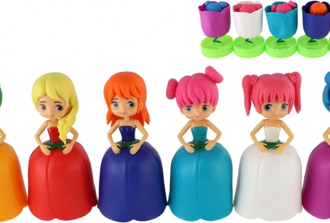 Fata dei Fiori – bambola 12 cm con gonna girevole, assortimento