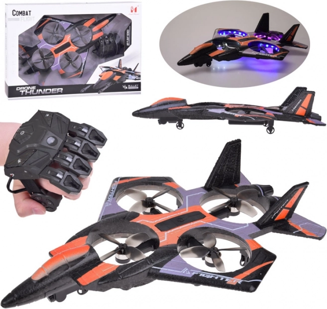 Drone divertente con telecomando e illuminazione LED