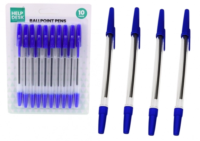 Set di Penne a Sfera Blu Classico 10 Pezzi