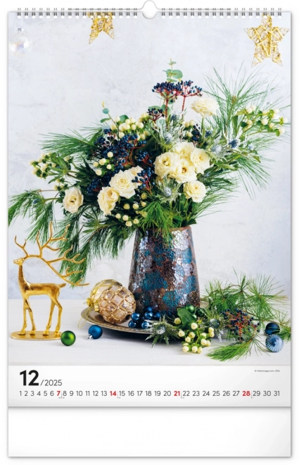 Calendario da parete Bouquet 2025