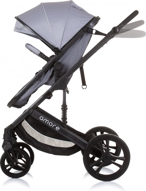 Passeggino Combinato Amore 2 in 1 Chipolino Grigio Cenere