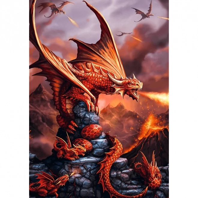 Puzzle Ognisty Drago di Anne Stokes
