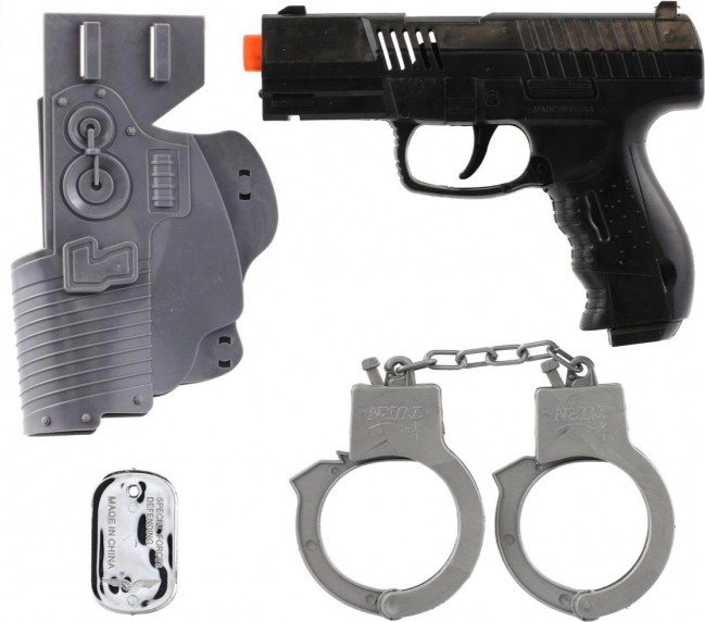 Set militare di pistole di plastica a inerzia con accessori