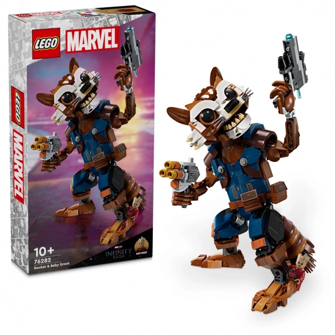 Lego Super Heroes Rocket e Baby Groot