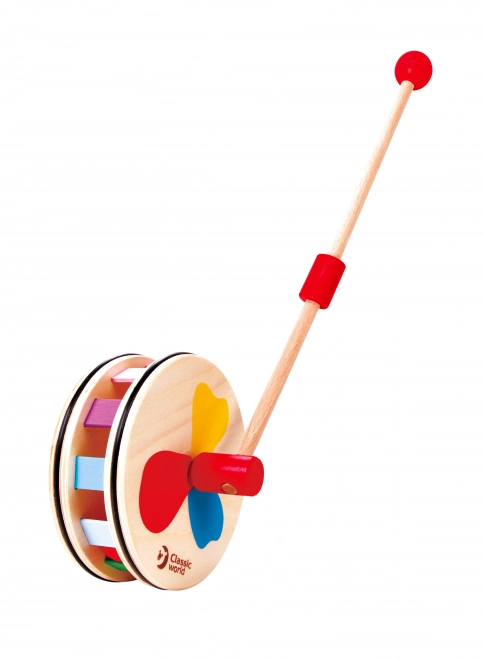 Spingi giocattolo arcobaleno in legno Classic World