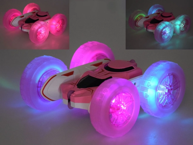 Auto acrobatico RC a 360 gradi con ruote illuminate