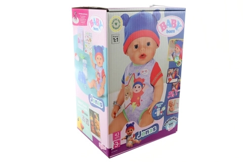 Bambola BABY born Jonas 43 cm con accessori TV