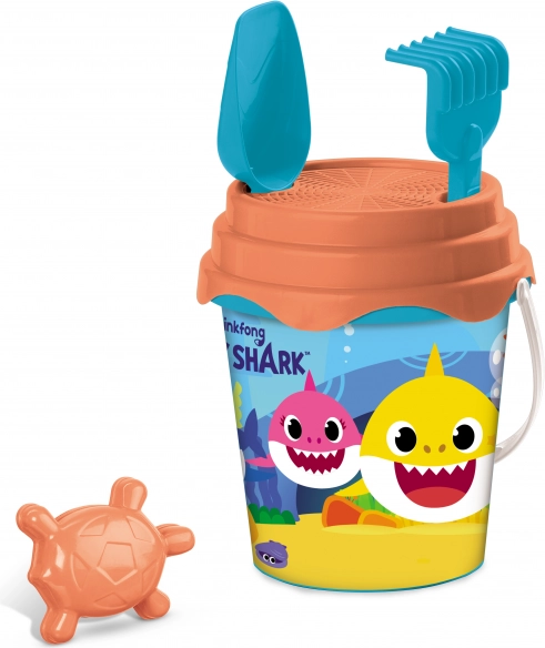 Secchiello con attrezzi Baby Shark 17 cm