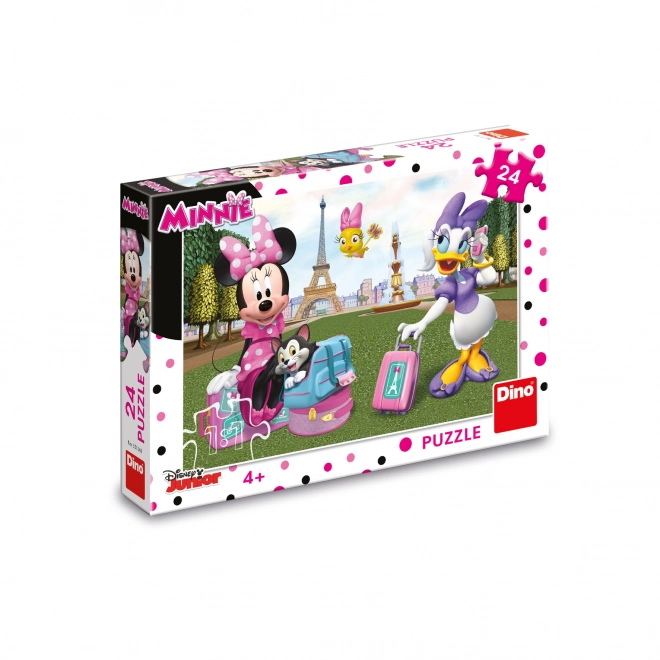 Puzzle DINO Minnie a Parigi 24 Pezzi