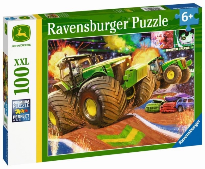 Puzzle Ravensburger John Deere Grandi Ruote XXL 100 Pezzi