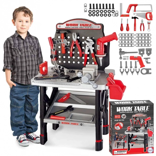 Grande banco da lavoro con strumenti per bambini Woopie